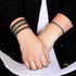 Serpentine | Matte Seafoam Hematite x Silver | Wave Bracelet